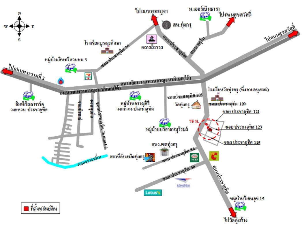 อาคารพาณิชย์ ทัศนีย์นิเวศน์ 2 กรุงเทพมหานคร ทุ่งครุ ทุ่งครุ 5201000