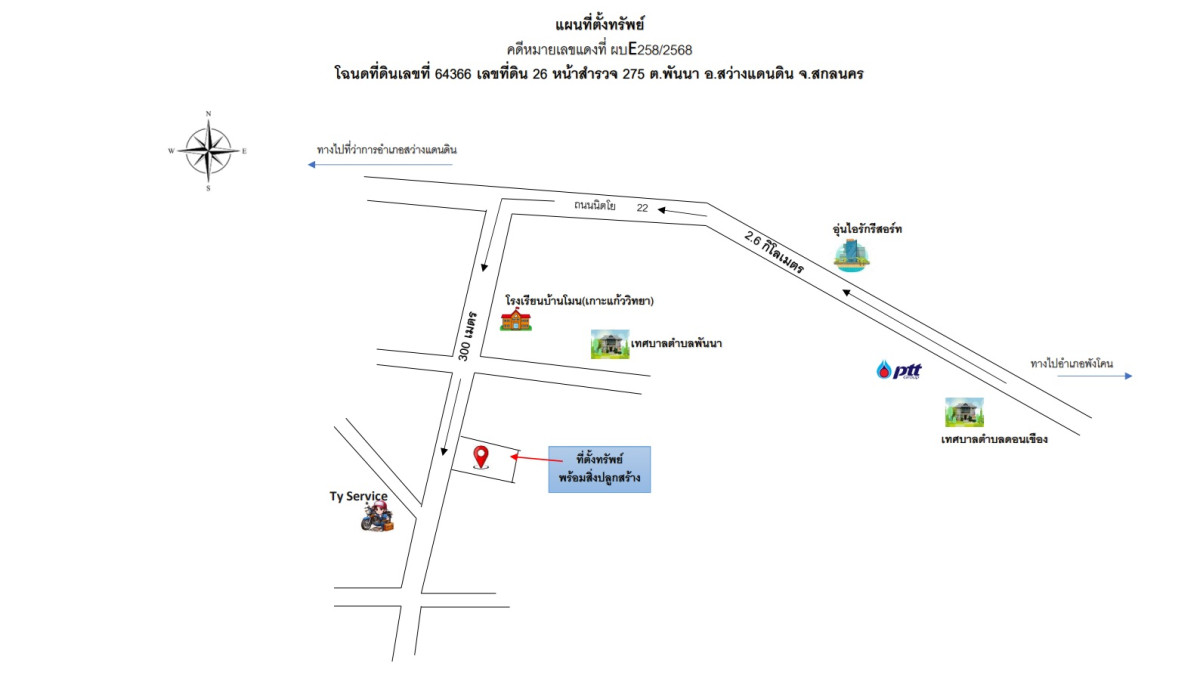 บ้านเดี่ยว สกลนคร สว่างแดนดิน พันนา 509550